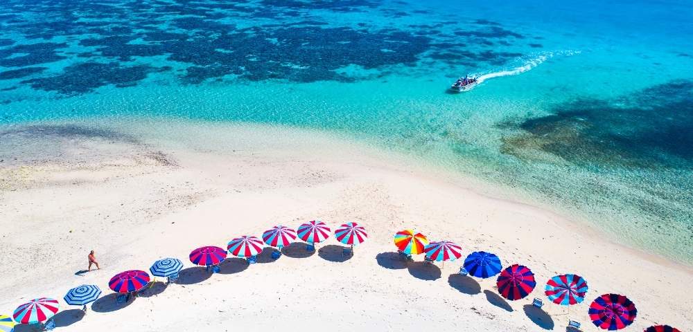 my-fiji-beach-umbrellas-of-blue-lagoon-cruises-ship-stop