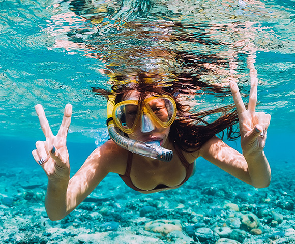 my-fiji-woman-snorkelling-the-reef-at-Fiji-Hideaway-Resort-Spa